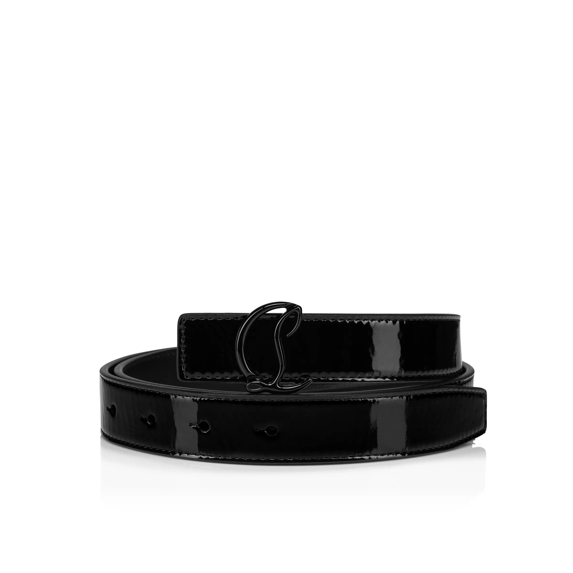 Belts-Christian Louboutin Loubi54 Black