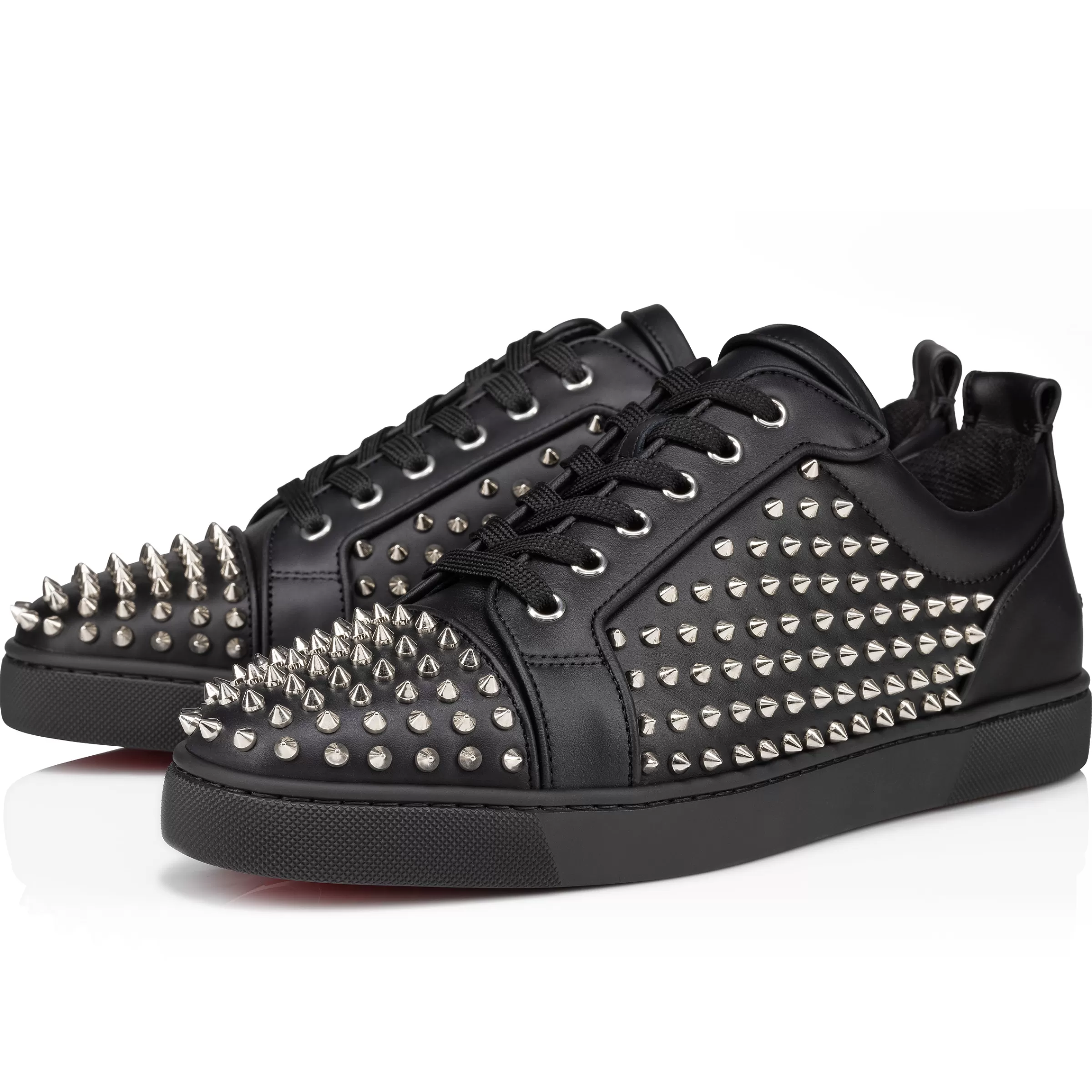 Sneakers-Christian Louboutin Louis Spikes Junior Black