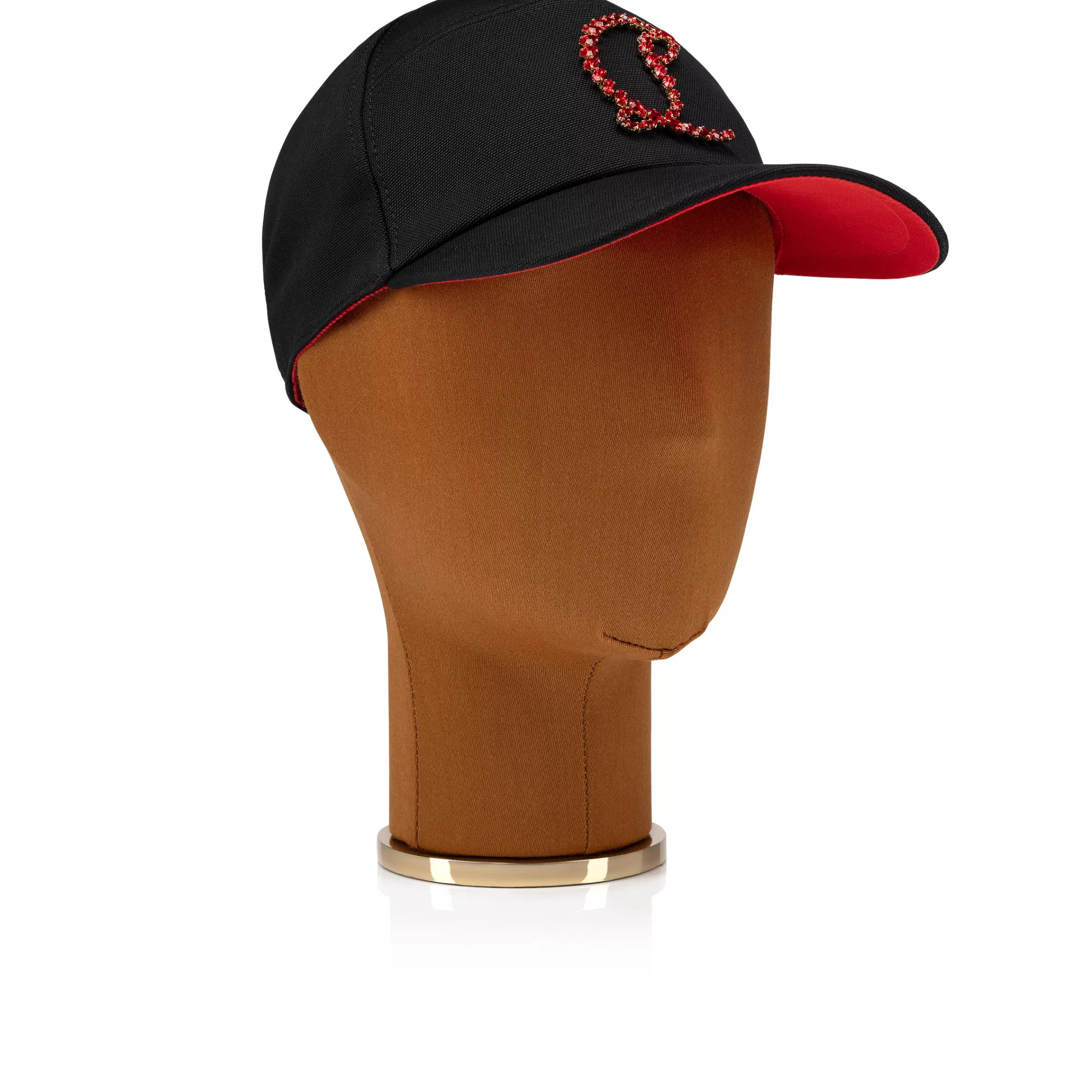 Hats-Christian Louboutin Mooncrest Stones Black